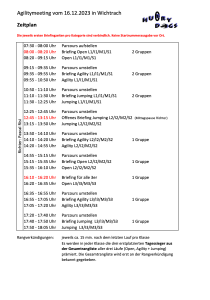 Zeitplan